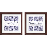 Framed 'Thankful & Grateful 2 Piece Framed Art Print Set' border=