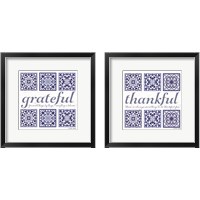 Framed 'Thankful & Grateful 2 Piece Framed Art Print Set' border=