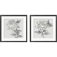 Framed Grey Botanical 2 Piece Framed Art Print Set