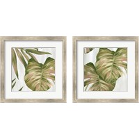 Framed Pink Leaves 2 Piece Framed Art Print Set