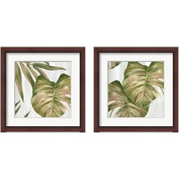 Framed Pink Leaves 2 Piece Framed Art Print Set