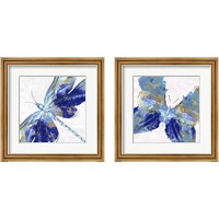 Framed Blue Insect 2 Piece Framed Art Print Set