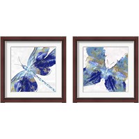 Framed 'Blue Insect 2 Piece Framed Art Print Set' border=