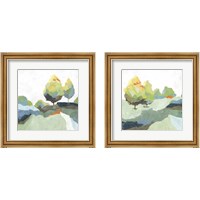 Framed 'Blocked  2 Piece Framed Art Print Set' border=