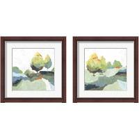 Framed 'Blocked  2 Piece Framed Art Print Set' border=