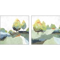 Framed Blocked  2 Piece Art Print Set