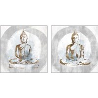 Framed 'Buddhist 2 Piece Art Print Set' border=