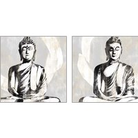 Framed 'Buddha 2 Piece Art Print Set' border=