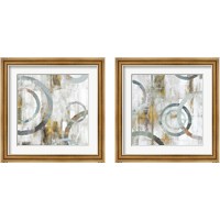 Framed 'Swirls  2 Piece Framed Art Print Set' border=