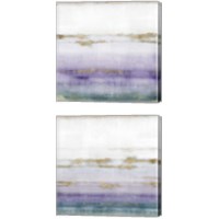 Framed 'Cerulean Haze Violet Version 2 Piece Canvas Print Set' border=