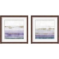 Framed 'Cerulean Haze Violet Version 2 Piece Framed Art Print Set' border=