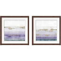 Framed 'Cerulean Haze Violet Version 2 Piece Framed Art Print Set' border=