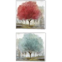 Framed By the Treeside 2 Piece Canvas Print Set