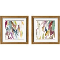 Framed 'Fallen Colorful Leaves 2 Piece Framed Art Print Set' border=