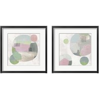 Framed Wool Circles 2 Piece Framed Art Print Set