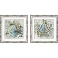 Framed Turquoise Shell 2 Piece Framed Art Print Set