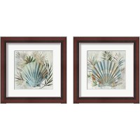Framed Turquoise Shell 2 Piece Framed Art Print Set