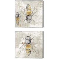 Framed 'Queen Bee 2 Piece Canvas Print Set' border=