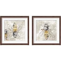 Framed 'Queen Bee 2 Piece Framed Art Print Set' border=