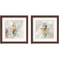 Framed 'Queen Bee 2 Piece Framed Art Print Set' border=