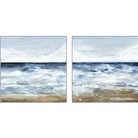 Framed 'Blue Ocean 2 Piece Art Print Set' border=