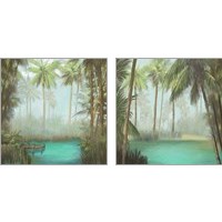 Framed 'Tropical  2 Piece Art Print Set' border=