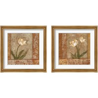 Framed 'Morning Floral 2 Piece Framed Art Print Set' border=