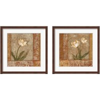 Framed 'Morning Floral 2 Piece Framed Art Print Set' border=