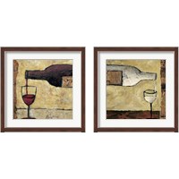 Framed 'Wine Pour 2 Piece Framed Art Print Set' border=