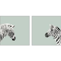 Framed 'Pop Safari 2 Piece Art Print Set' border=