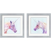 Framed 'Mystic Unicorn 2 Piece Framed Art Print Set' border=