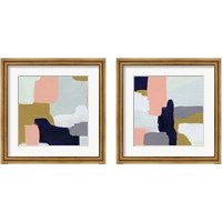 Framed 'Languid  2 Piece Framed Art Print Set' border=