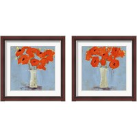 Framed Orange Poppy Impression 2 Piece Framed Art Print Set