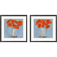Framed Orange Poppy Impression 2 Piece Framed Art Print Set