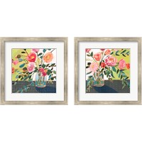 Framed Quirky Bouquet 2 Piece Framed Art Print Set