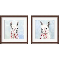 Framed Watercolor Llama 2 Piece Framed Art Print Set