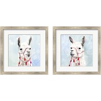 Framed Watercolor Llama 2 Piece Framed Art Print Set