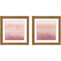 Framed Apricot Ombre 2 Piece Framed Art Print Set