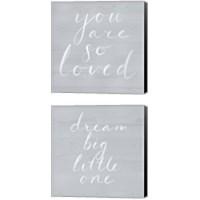 Framed 'Sweet Dreams 2 Piece Canvas Print Set' border=