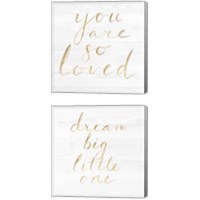 Framed 'Sweet Dreams 2 Piece Canvas Print Set' border=