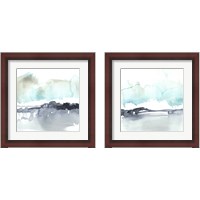 Framed 'Snow Line 2 Piece Framed Art Print Set' border=