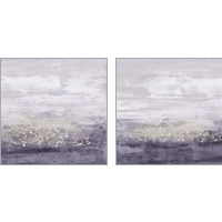 Framed 'Amethyst Glitter 2 Piece Art Print Set' border=