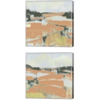Framed 'Coral Fields 2 Piece Canvas Print Set' border=