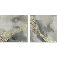 Framed 'Cloud Matrix 2 Piece Art Print Set' border=