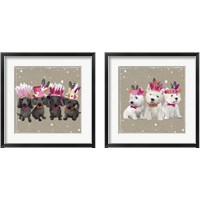 Framed 'Fancypants Wacky Dogs 2 Piece Framed Art Print Set' border=