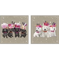 Framed Fancypants Wacky Dogs 2 Piece Art Print Set