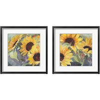 Framed Sunflowers in Watercolor  2 Piece Framed Art Print Set