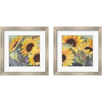 Framed Sunflowers in Watercolor  2 Piece Framed Art Print Set