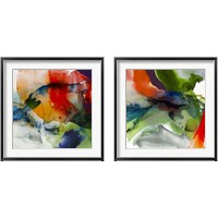 Framed 'Vibrant Terrain 2 Piece Framed Art Print Set' border=