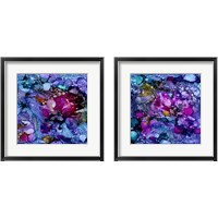 Framed 'Purple Outburst 2 Piece Framed Art Print Set' border=